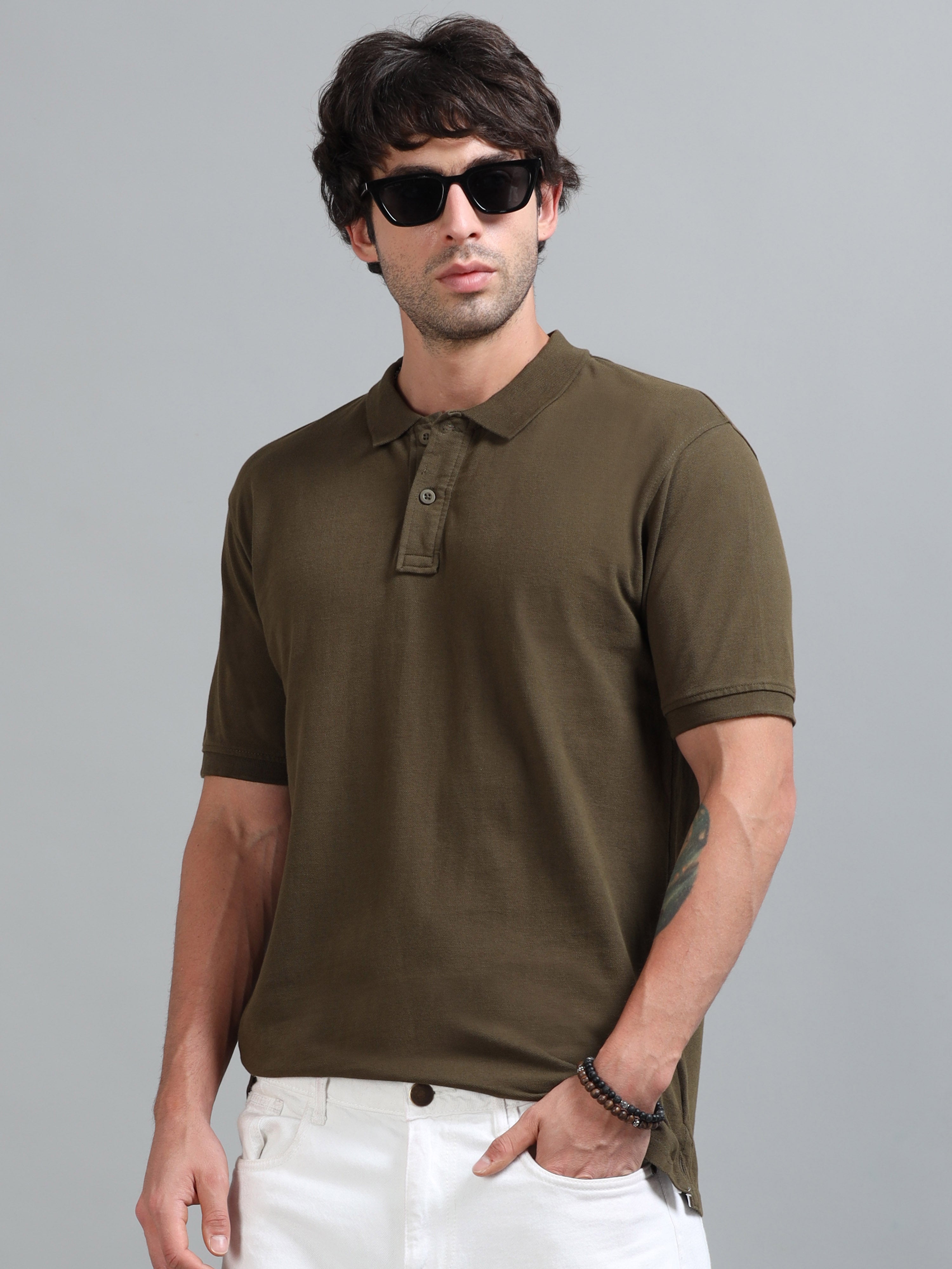 Classic Polo - Olive Green