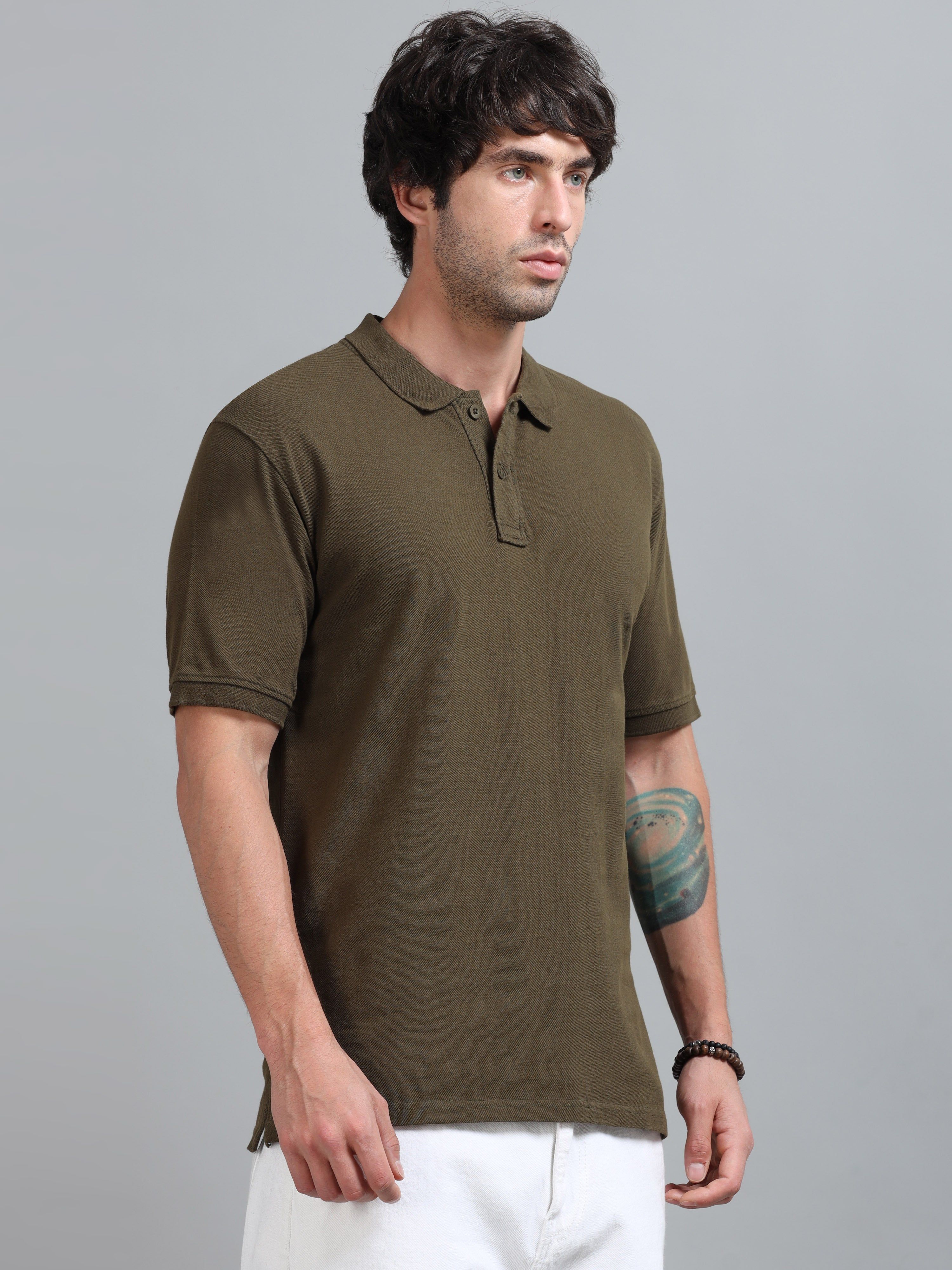 Classic Polo - Olive Green